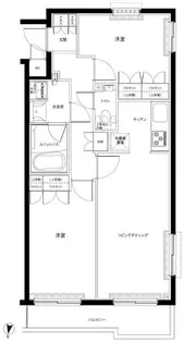 ルーブル赤羽台【2階】の間取り