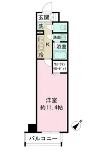 ファインクレスト健和【6階】の間取り
