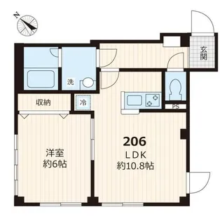 本駒込ウエスト【2階】の間取り