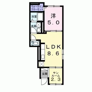 メゾン ド ベル【1階】の間取り