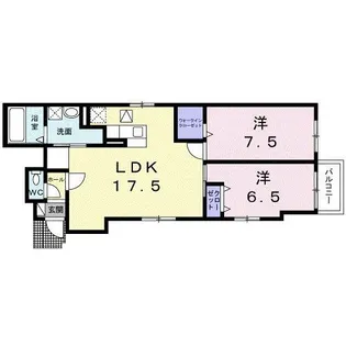 !VAMOS ! A【1階】の間取り