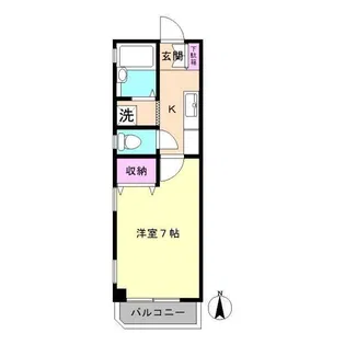 クリスタルガーデン【1階】の間取り