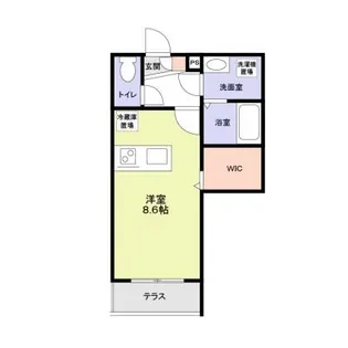 Forest Maison 池袋【1階】の間取り