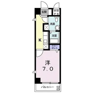 エルリバー【4階】の間取り