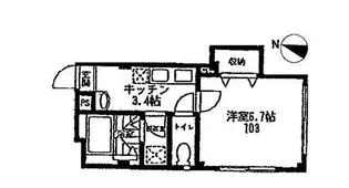 シャレエ千川【1階】の間取り