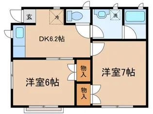 アプリコット【1階】の間取り