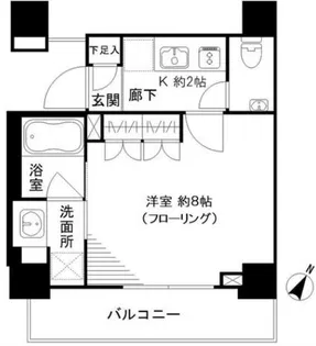 ザ・レジデンス早稲田【1階】の間取り