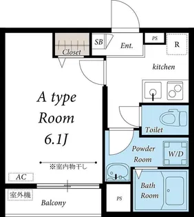 リブリ・西新宿【1階】の間取り
