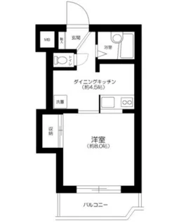 ヒズ・コープ【2階】の間取り