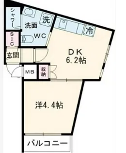 Palways高田馬場【1階】の間取り