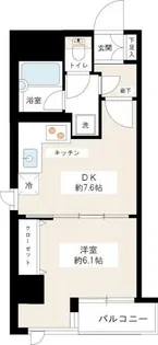 カスタリア新宿御苑【9階】の間取り