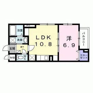 クラルテ目白【2階】の間取り