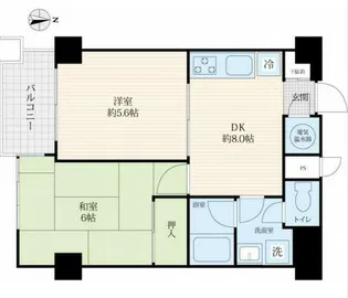 池袋シティハイツ【7階】の間取り