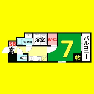 エスリード金山エクセア【10階】の間取り