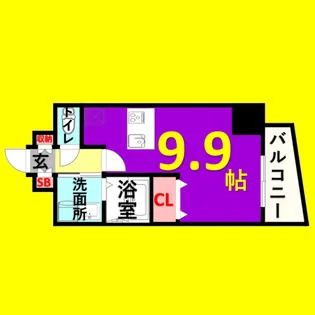 プレサンス上前津リラクシア【9階】の間取り