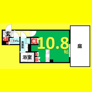 WELL COURT NAKAMURAKOUEN【1階】の間取り