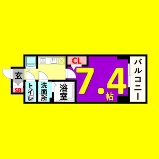 エスリード新栄グランラグジェ【2階】の間取り