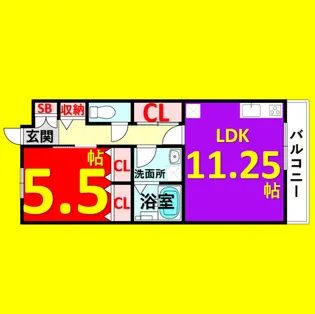 Auberge Nagoya【1階】の間取り