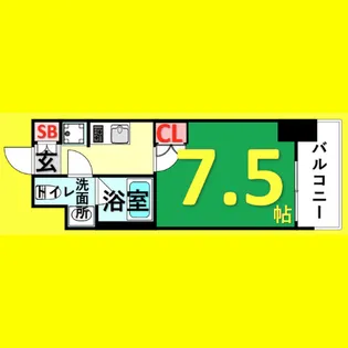 リヴシティ栄参番館【11階】の間取り