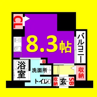 パークアクシス新栄【10階】の間取り