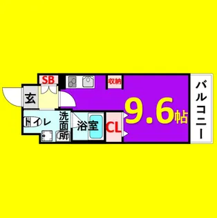 グレーシアコート金山【10階】の間取り