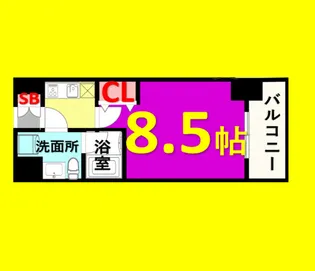 ASレジデンス上前津【5階】の間取り
