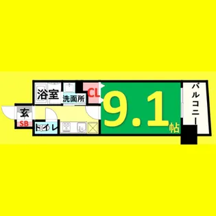 千種アヴァンギャルドプレイス【2階】の間取り