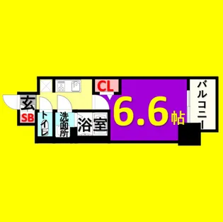 メイクスWアート今池Ⅲ【2階】の間取り