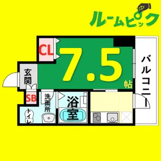 フロンティアタワー名駅南(旧CITY SPIRE 名駅南)【3階】の間取り