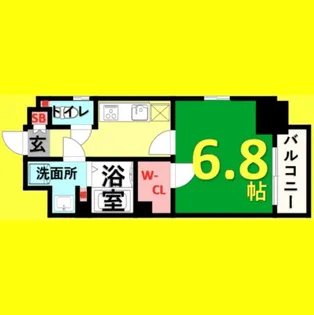 エステムプラザ名古屋丸の内【12階】の間取り