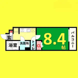 ゼオ志賀本通【301号室】の間取り