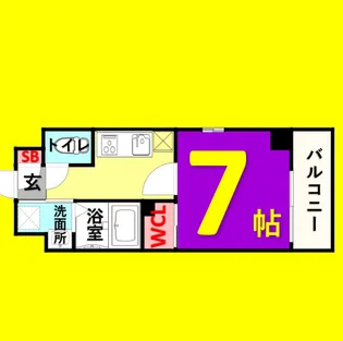 プレイズシード葵【3階】の間取り