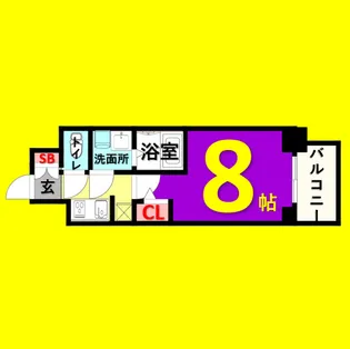 S-RESIDENCE堀田駅前【2階】の間取り