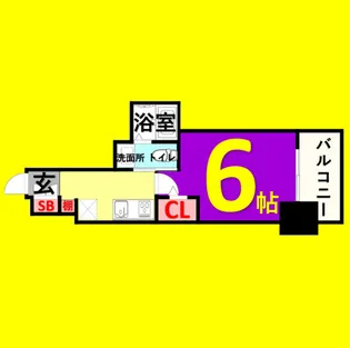 エステムコート名古屋千種グレイス【12階】の間取り