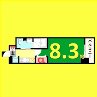 パークアクシス名古屋山王【6階】の間取り