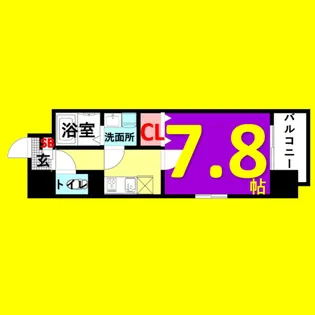 HF今池南レジデンスEAST【E0401号室】の間取り