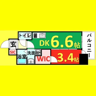 エステムコート名古屋新栄Ⅳネスト【2階】の間取り