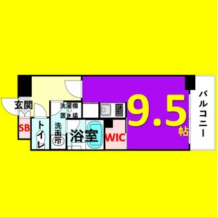 エルスタンザ名駅西【7階】の間取り