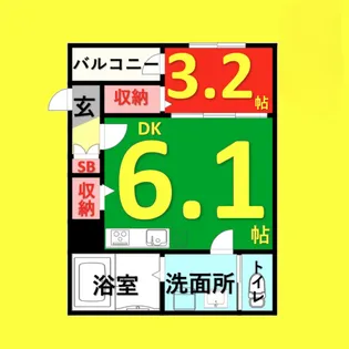 カーサアレグラ【302号室】の間取り