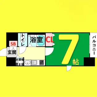 プレサンス新栄デコール【6階】の間取り