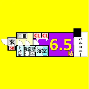 CREST TAPP平安通【11階】の間取り