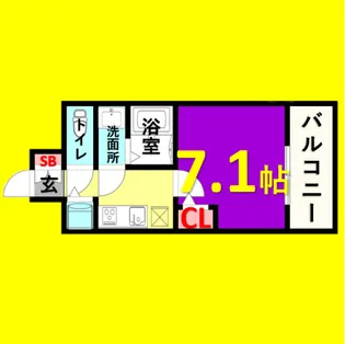 エスリード千種パークフロント【4階】の間取り