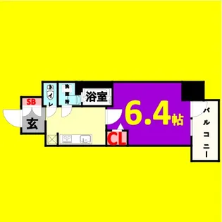 メイクス熱田神宮【13階】の間取り