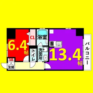 プレイス白壁【12階】の間取り