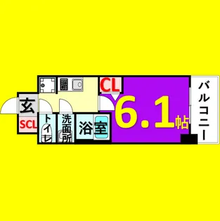 アドバンス名古屋シュテルン【2階】の間取り