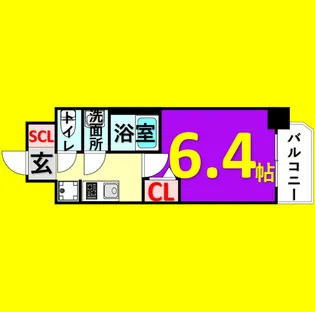 アドバンス名古屋シュテルン【4階】の間取り