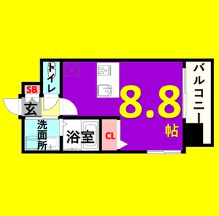 プレサンス桜通グレイス【4階】の間取り