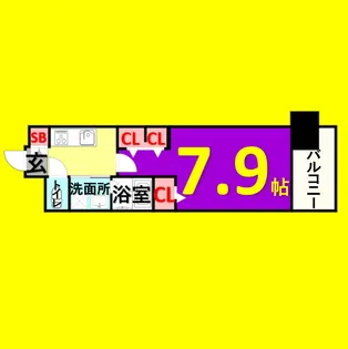 パルティール金山アネックス【4階】の間取り