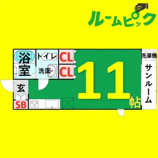 ル・ソレイユⅠ【102号室】の間取り