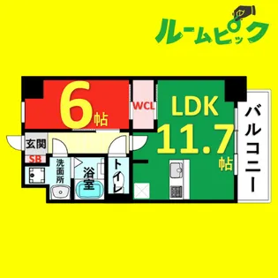 S-RESIDENCE桜本町awesome【2階】の間取り